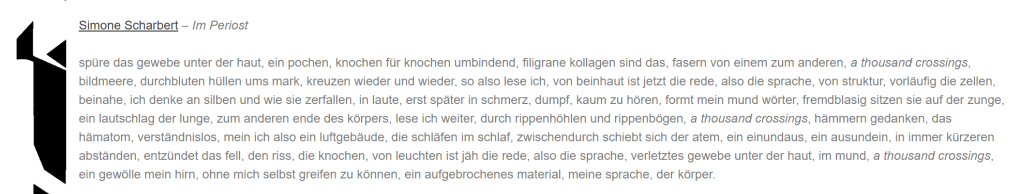 Ein geiler Text von Simone&nbsp;Scharbert